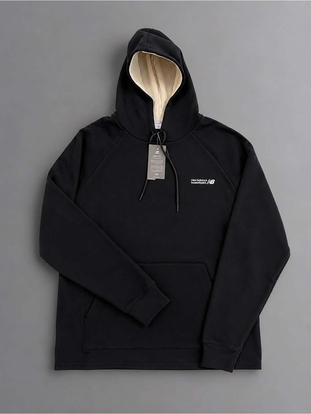 Black Hooded Pullover Sweatshirt